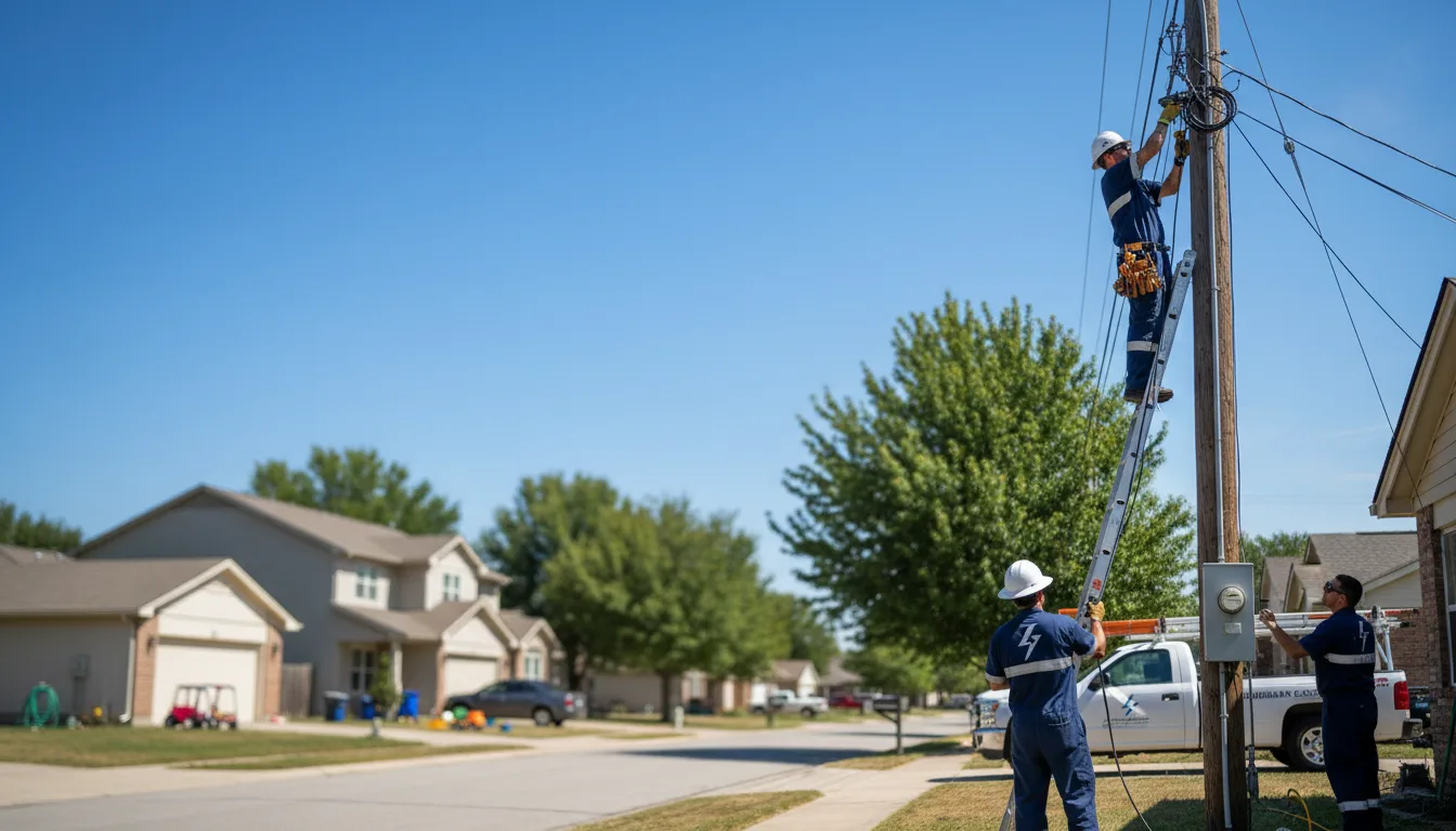 Residential electrician providing installation services in Chester, SD